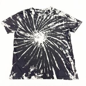 Denim & Flowers Ricky Singh Tie Dye T-Shirt Patterned Tee Size L Mint